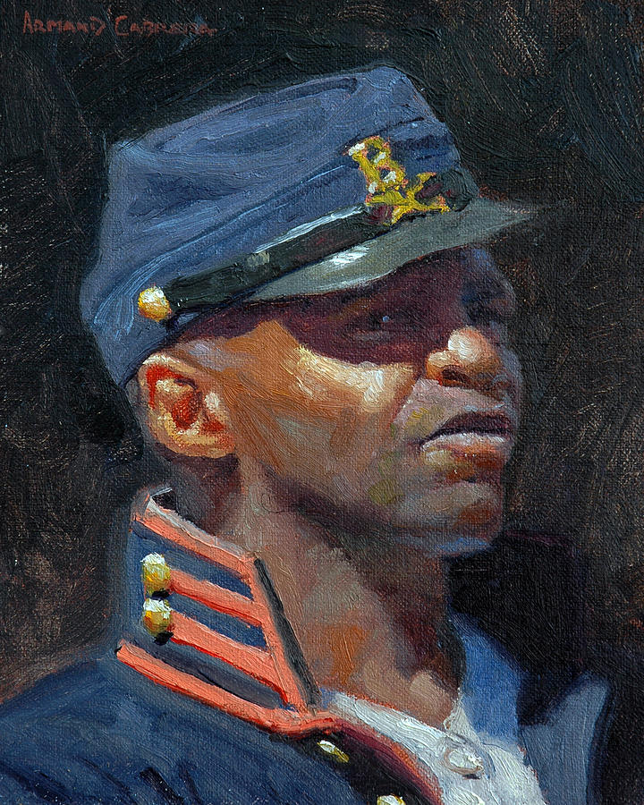 720x900 Buffalo Soldier Painting By Armand Cabrera - Buffalo Soldier Painting