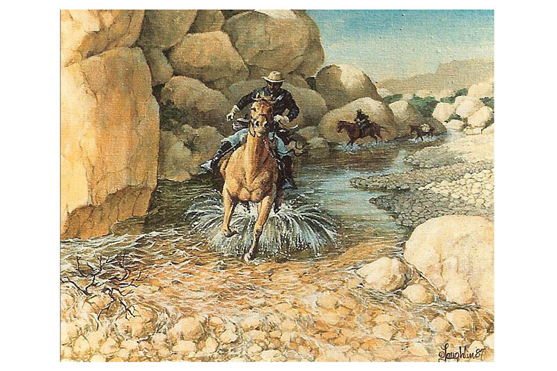 800x533 Buffalo Soldiers David Laughlin Fine Art - Buffalo Soldier Painting