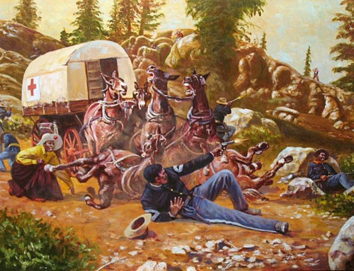500x383 Buffalo Soldiersdon Stivers - Buffalo Soldier Painting