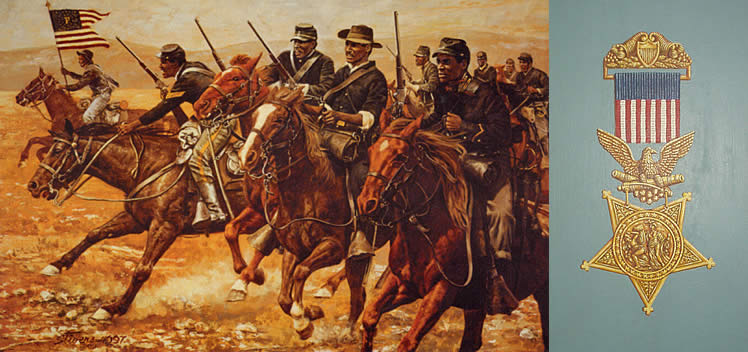 748x352 Forts Kids Gt Buffalo Soldier - Buffalo Soldier Painting