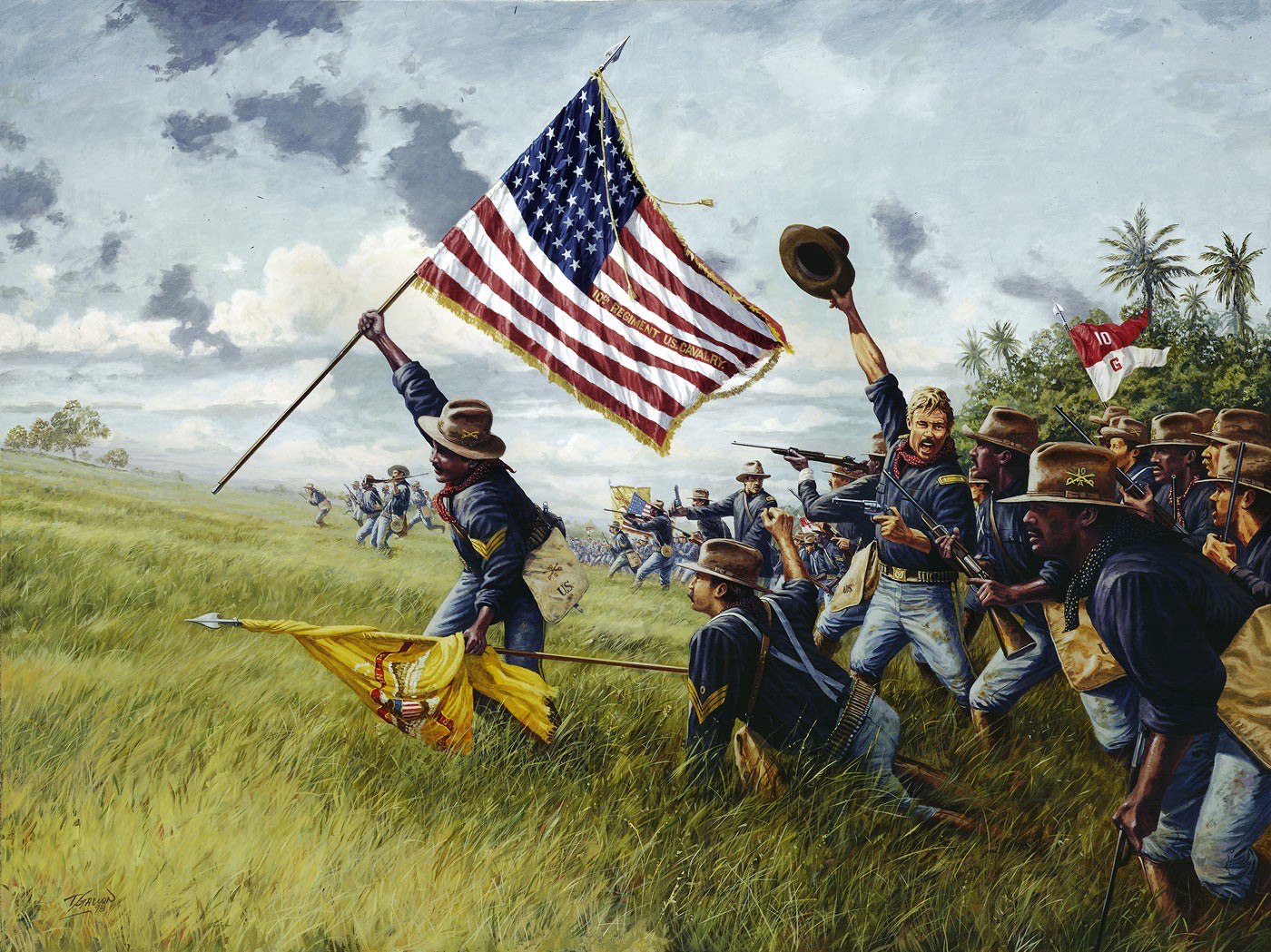 1400x1049 Limited And Open Edition Buffalo Soldiers Artwork - Buffalo Soldier Painting