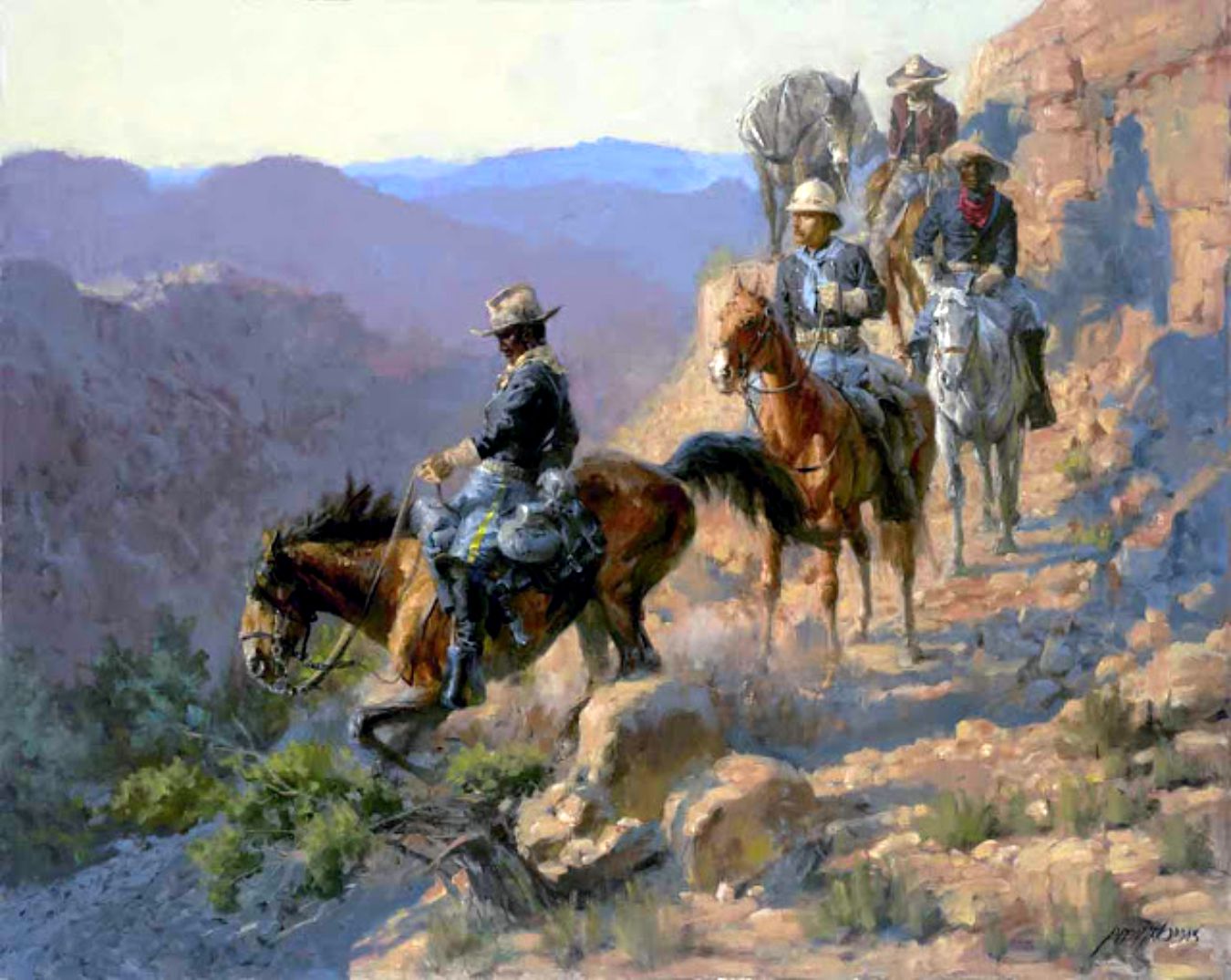 1350x1075 Buffalo Soldier My Favorite Westerns - Buffalo Soldier Painting