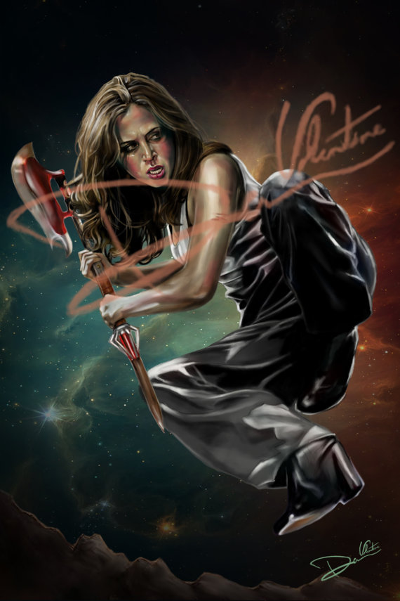 570x855 Buffy The Vampire Slayer - Buffy Painting