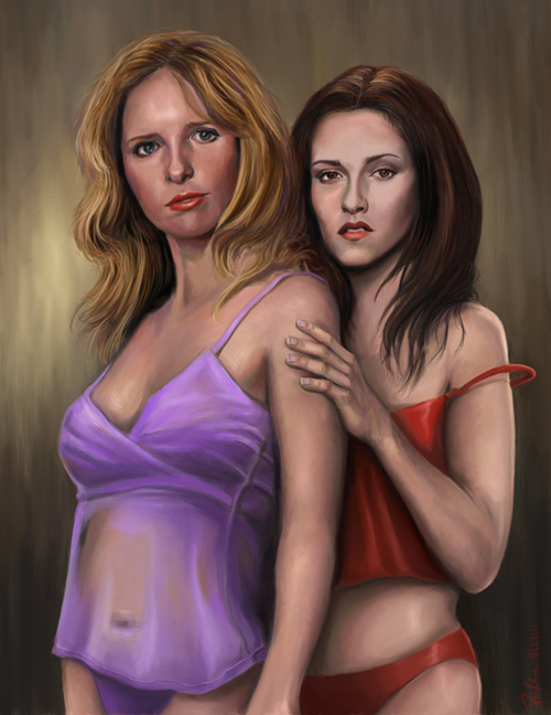 500x648 Buffy Donkeyblog - Buffy Painting