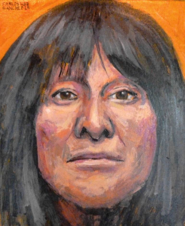 770x940 Saatchi Art Buffy Sainte Marie Painting By Carlos Becerra - Buffy Painting