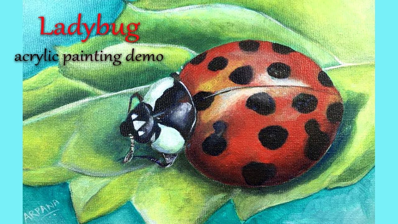 1280x720 Insect Painting Super Easy Ladybug Painting Short Version - Bug Painting