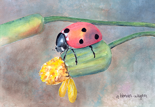 600x415 Lady Bug - Bug Painting