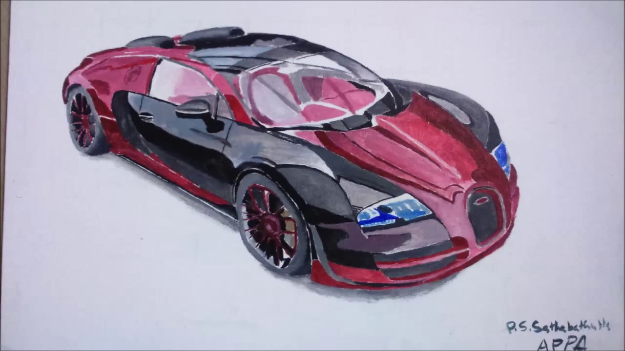 1280x720 How To Paint A Bugatti Veyron - Bugatti Painting