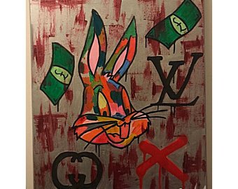 340x270 Bugs Bunny Painting Etsy - Bugs Bunny Painting