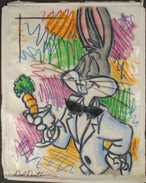 561x700 Duerrstein Original Pop Art Painting Bugs Bunny - Bugs Bunny Painting