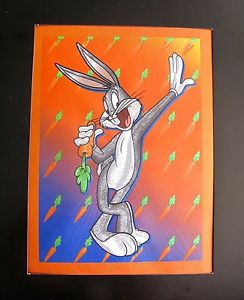 244x300 Warner Bros Looney Tunes Bugs Bunny What's Up Doc Foil Art Ebay - Bugs Bunny Painting