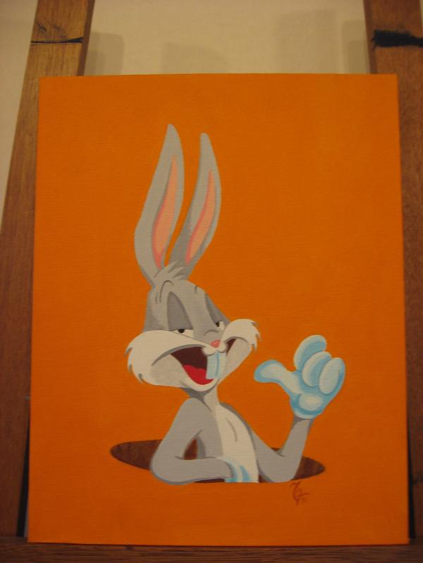 600x799 Bugs Bunny Painting By Zombiegoon - Bugs Bunny Painting