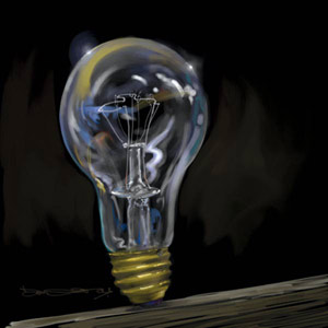 300x300 Light Bulb Corel Painter Images - Bulb Painting