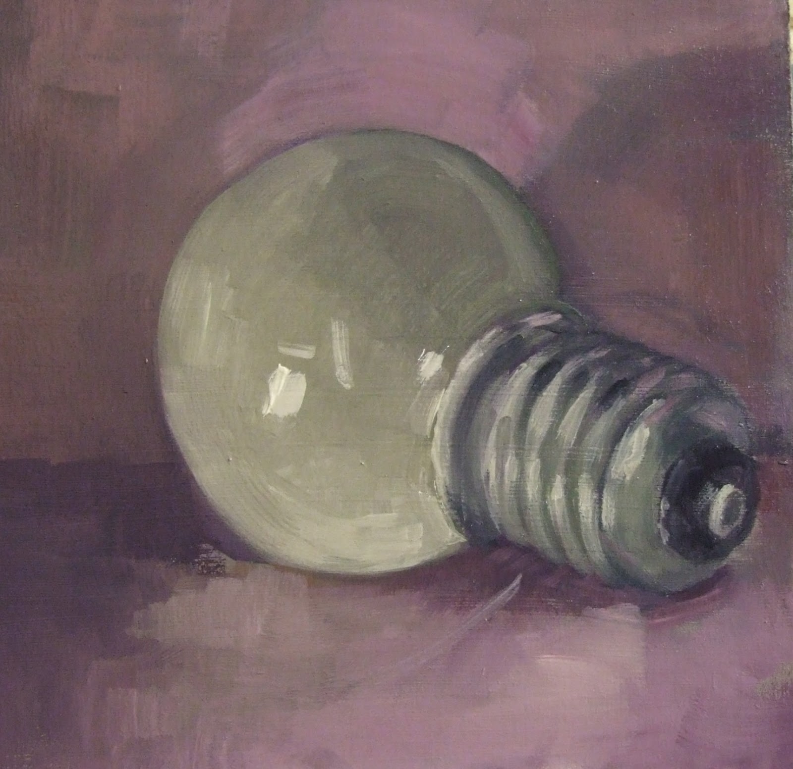 1600x1553 Margaret S Milligan Painting By Day Day 8 - Bulb Painting