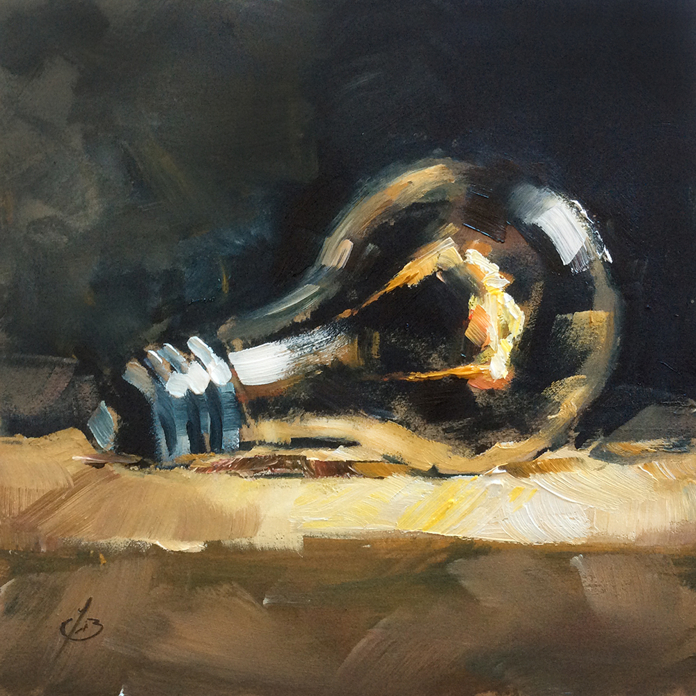 1000x1000 Tom Brown Fine Art Light Bulb Amp Cheesecake By Tom Brown - Bulb Painting