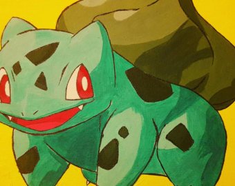 340x270 Bulbasaur Painting Etsy - Bulbasaur Painting