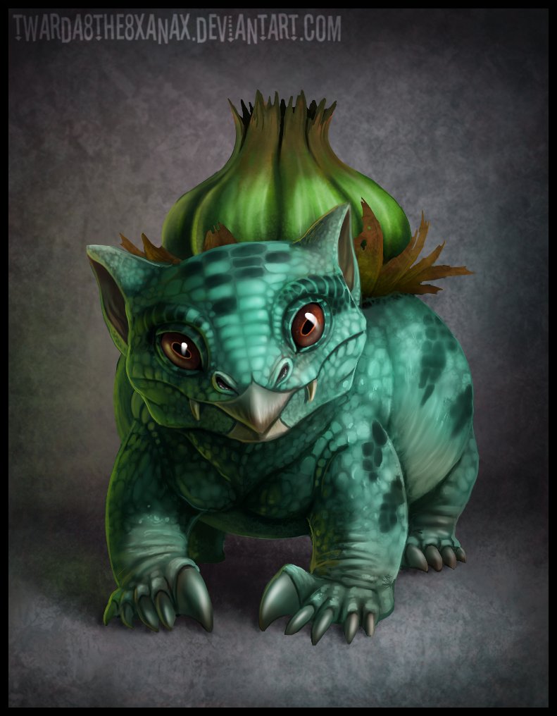791x1016 Realistic Bulbasaur Weasyl - Bulbasaur Painting
