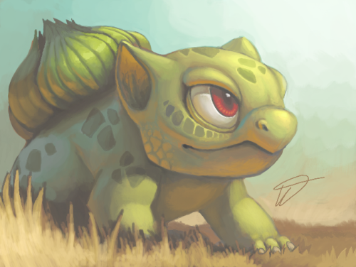 500x376 Pokemon Painting Fanart Digital Bulbasaur Colors! Colors! 3d Twarda - Bulbasaur Painting