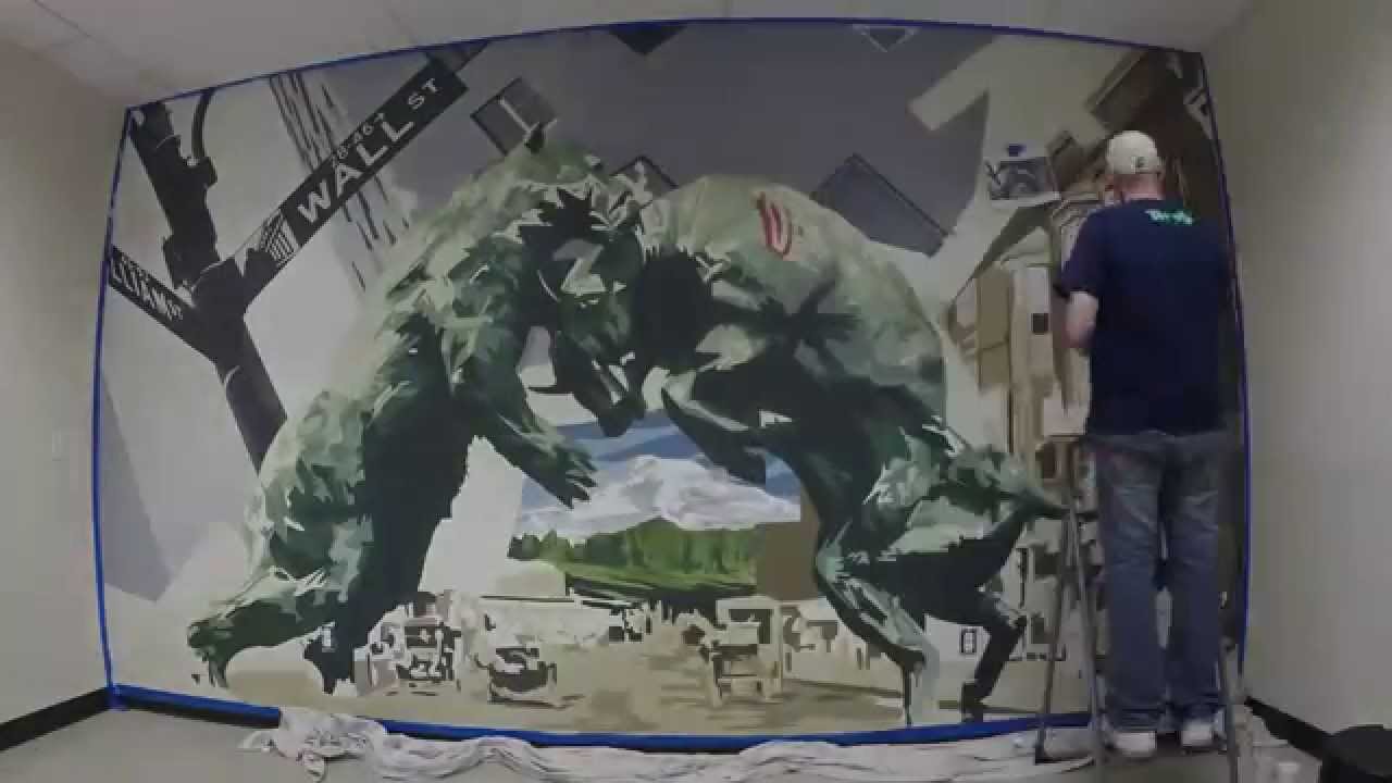 1280x720 Wall Street Bull And Bear Awesomeness - Bull And Bear Painting