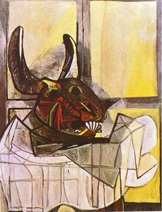 236x309 Pablo Picasso. Bull's Head On A Table, 1942 Picasso - Bull Head Painting