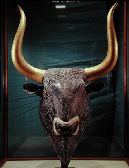 450x587 Rhyton In The Shape Of A Bull's Head, Fr - Bull Head Painting