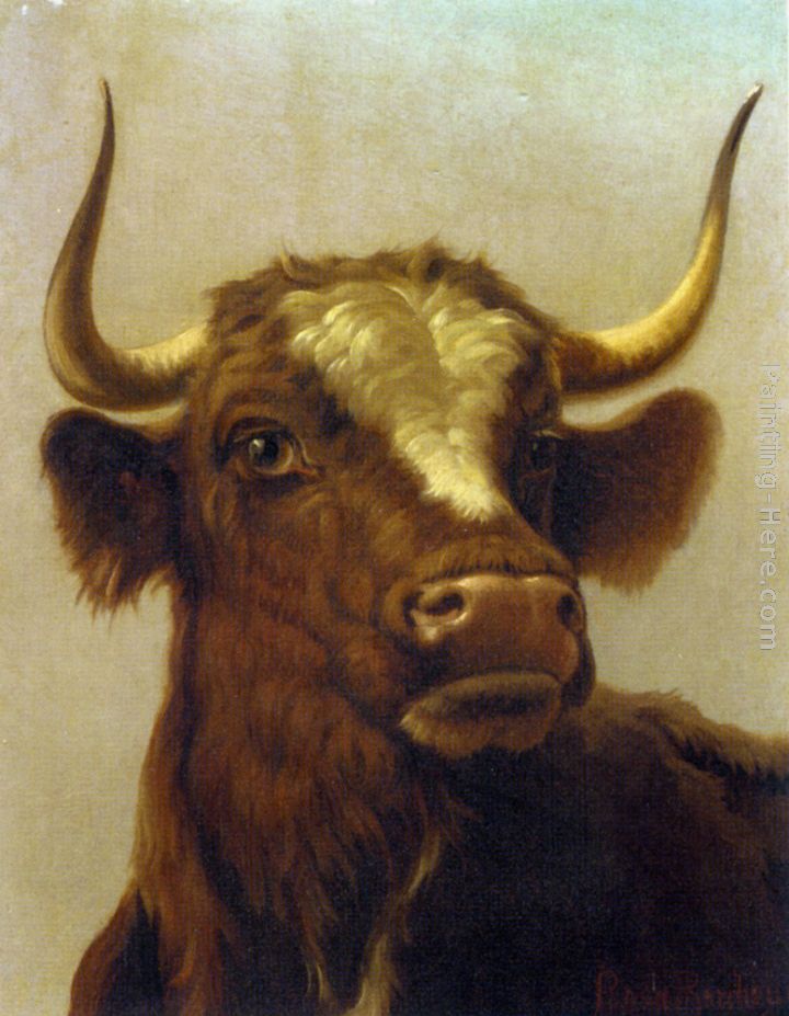 720x927 Rosa Bonheur Head Of A Bull Painting Anysize 50% Off - Bull Head Painting