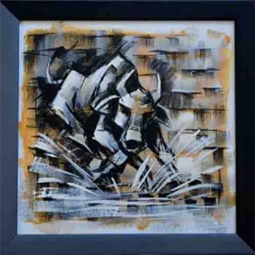 500x500 Bull Painting - Bull Painting