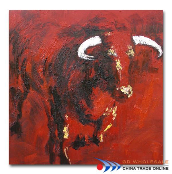 600x608 Google Image Result For Httpwww.gd - Bull Painting On Canvas