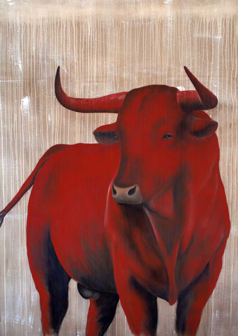 Bull Painting On Canvas at Explore collection of