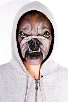 Bulldog Face Painting