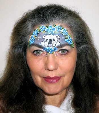 349x398 English Bulldog - Bulldog Face Painting