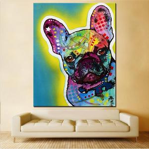 300x300 French Bulldog Oil Painting Print Wall Art Leanne Amp Co. - Bulldog Oil Painting
