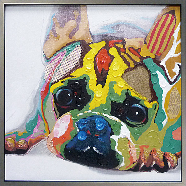 600x600 Tokyo Art Lab.inc. Rakuten Global Market Healing Art Animal Pet - Bulldog Oil Painting