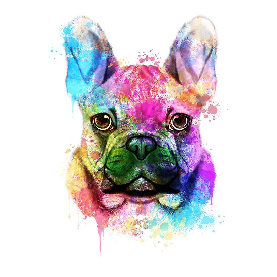 550x550 French Bulldog Watercolor, French Bulldog Painting, French Bulldog - Bulldog Painting