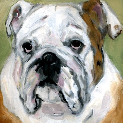 Bulldog Painting at PaintingValley.com | Explore collection of Bulldog ...