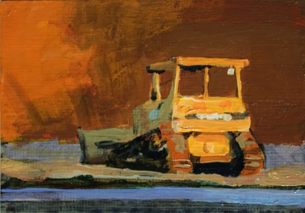 600x420 Chris Breier Bulldozer (Sold) - Bulldozer Painting