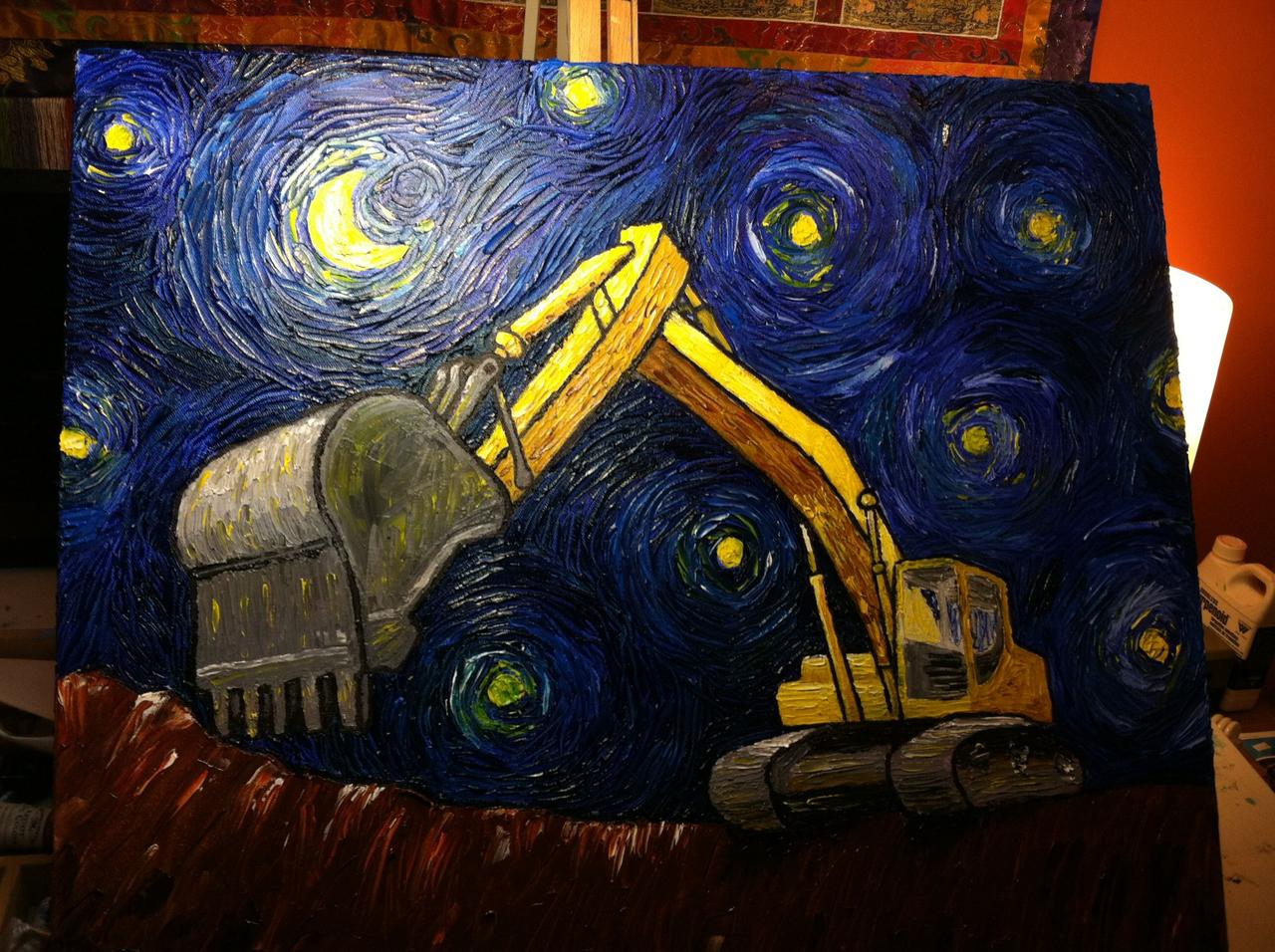 1280x956 Ever Wondered How Van Gogh Would Have Painted A Bulldozer Here It - Bulldozer Painting