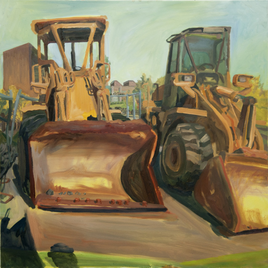 870x870 Painting And Drawing Purchase College - Bulldozer Painting