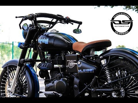 480x360 Royal Enfield Classic 350 Modified Full Painting And Customization - Bullet Painting