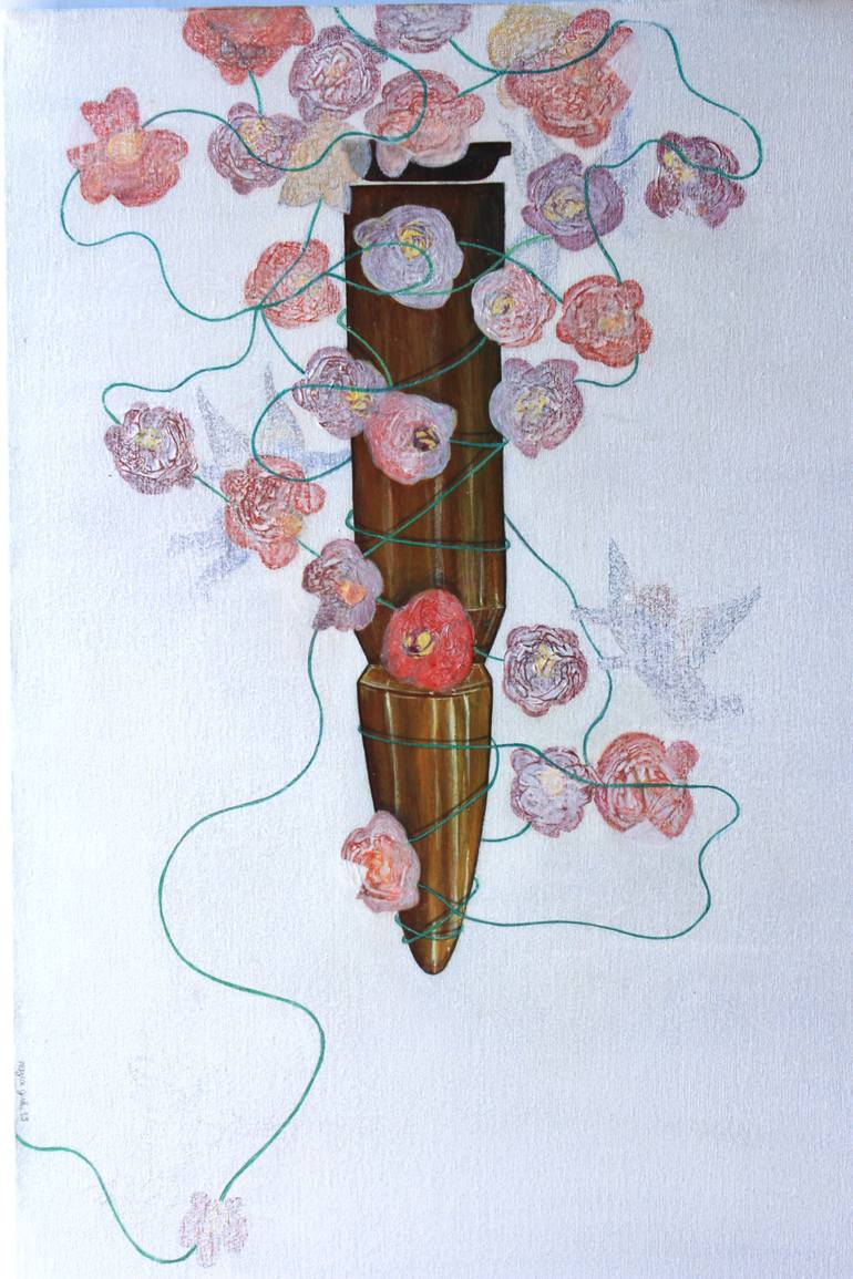 770x1155 Saatchi Art Holy Bullet Painting By Nazia Gull - Bullet Painting