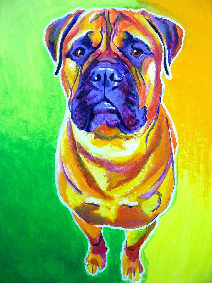 675x900 Bullmastiff - Bullmastiff Painting
