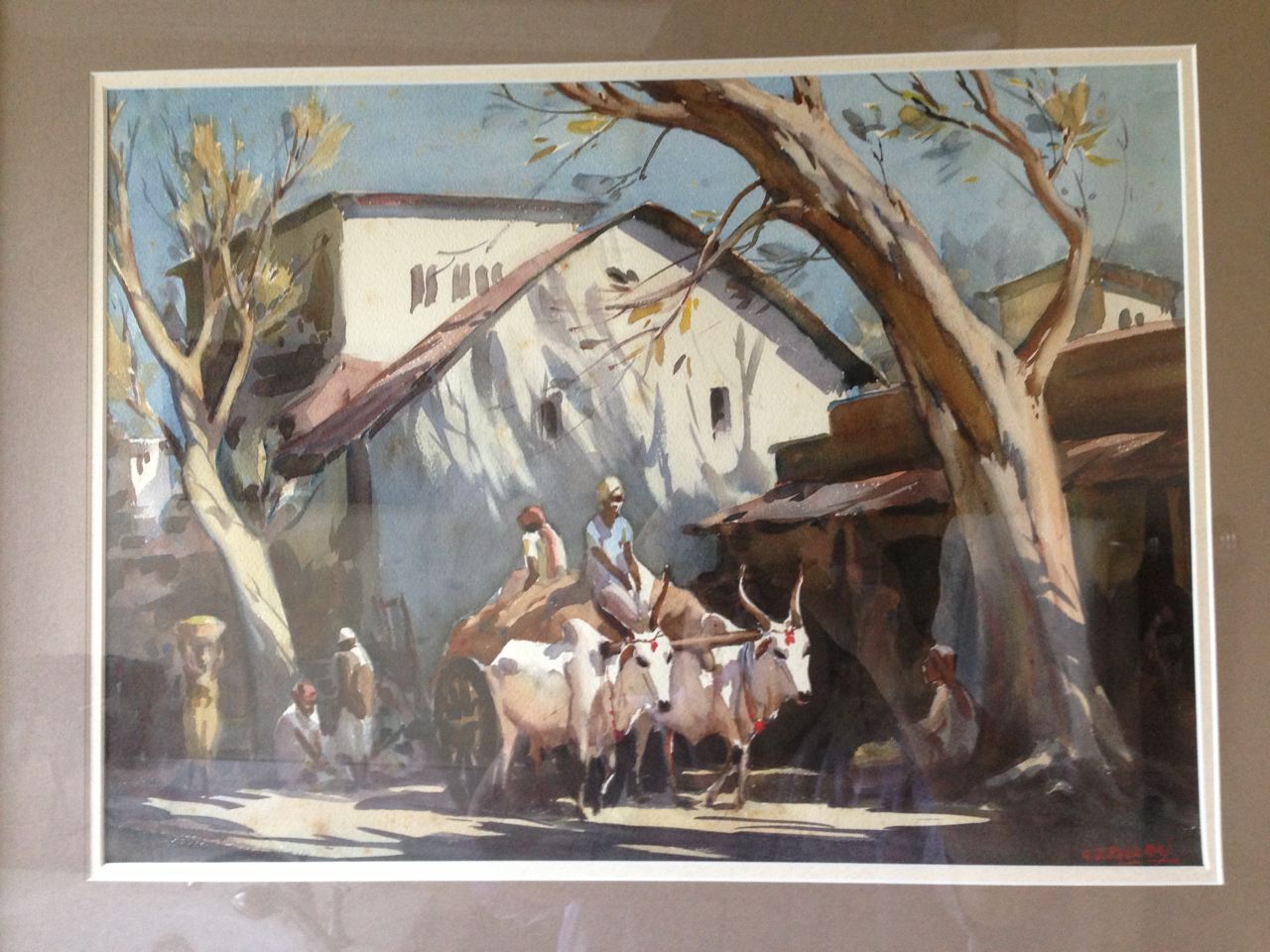 1280x960 Indian Influences G D Paulraj - Bullock Painting