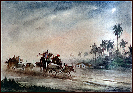 424x296 Revealed Dadamoni's Paintings For The First Time - Bullock Painting