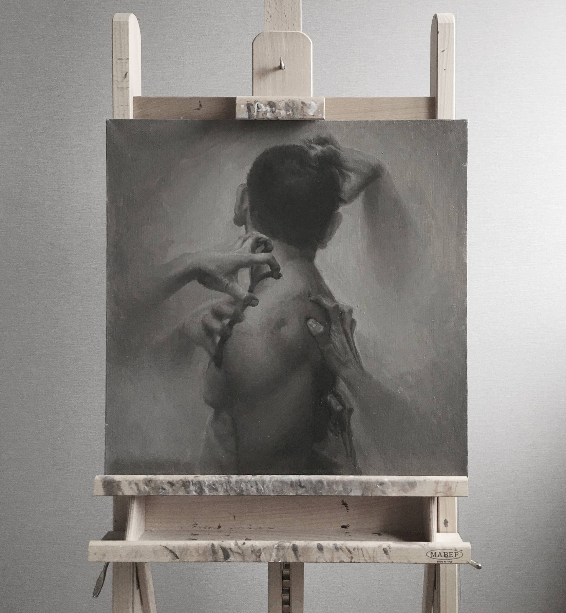 1920x2081 Saatchi Art Self Bullying Painting By Zarina Situmorang - Bullying Painting