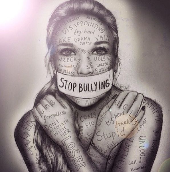 596x604 Stop Bullying - Bullying Painting