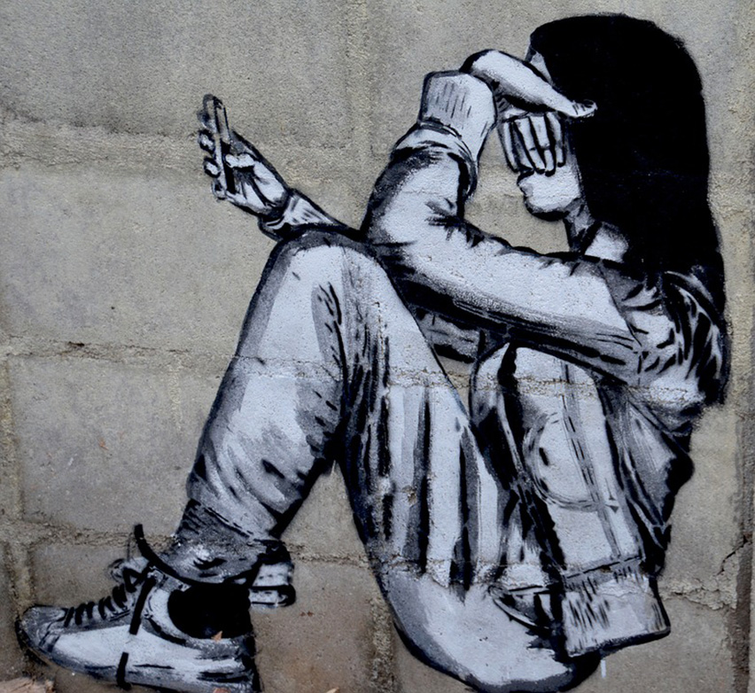 852x782 Wall Painting Bullying - Bullying Painting