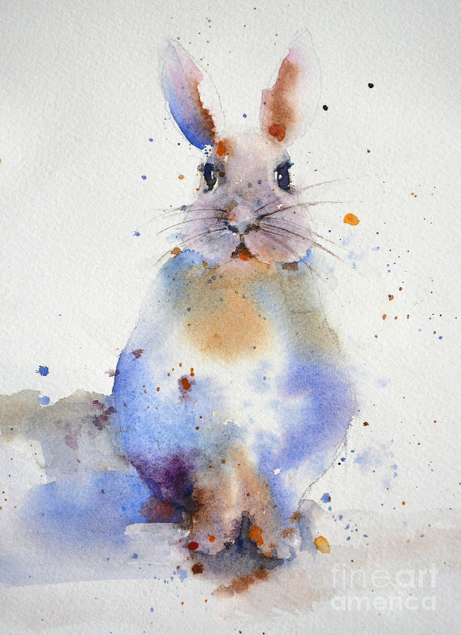 653x900 Bunny Painting By Yvonne Joyner - Bunny Painting