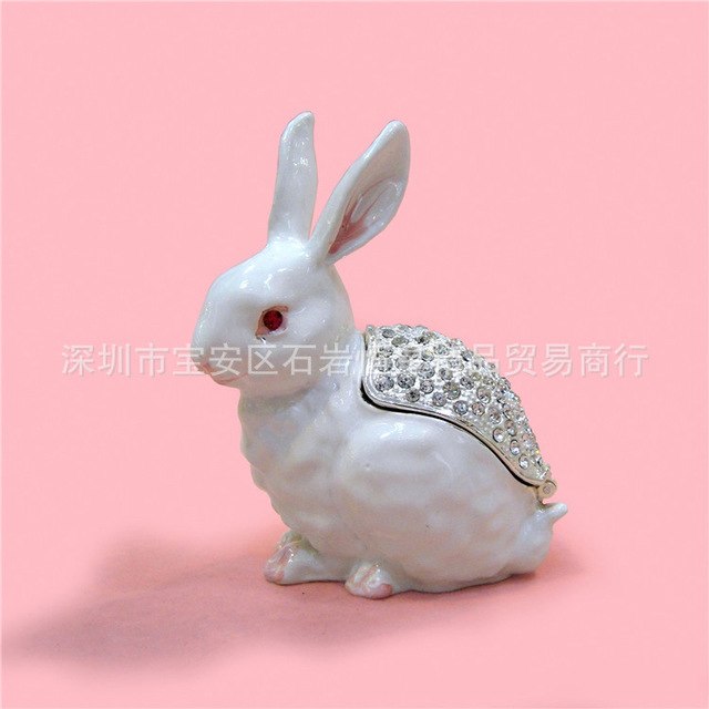 640x640 European Painting Crafts, Metal Crafts Diamond Bunny Rabbit - Bunny Rabbit Painting