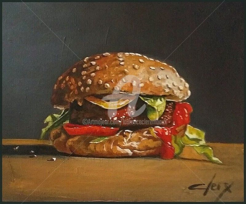 800x663 Burger (Laurence Clerembaux) - Burger Painting