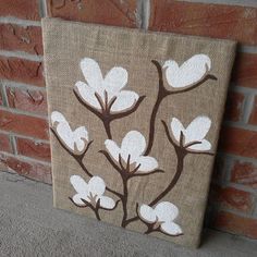 236x236 How I Made Fancy Burlap Canvas Wall Art In Five Minutes - Burlap Canvas Painting